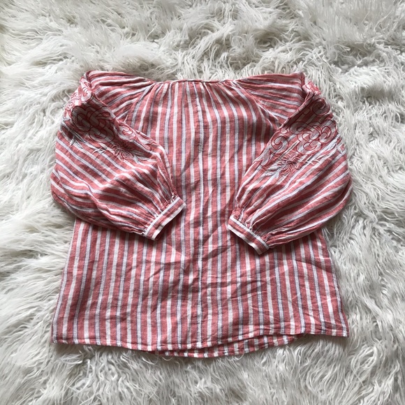 Akemi‎ + Kin for Anthropologie Audria Peasant Top - Picture 6 of 7